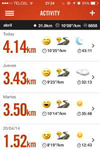 Nike+ App screenshot